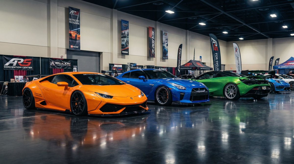 黄色仓库车展视频