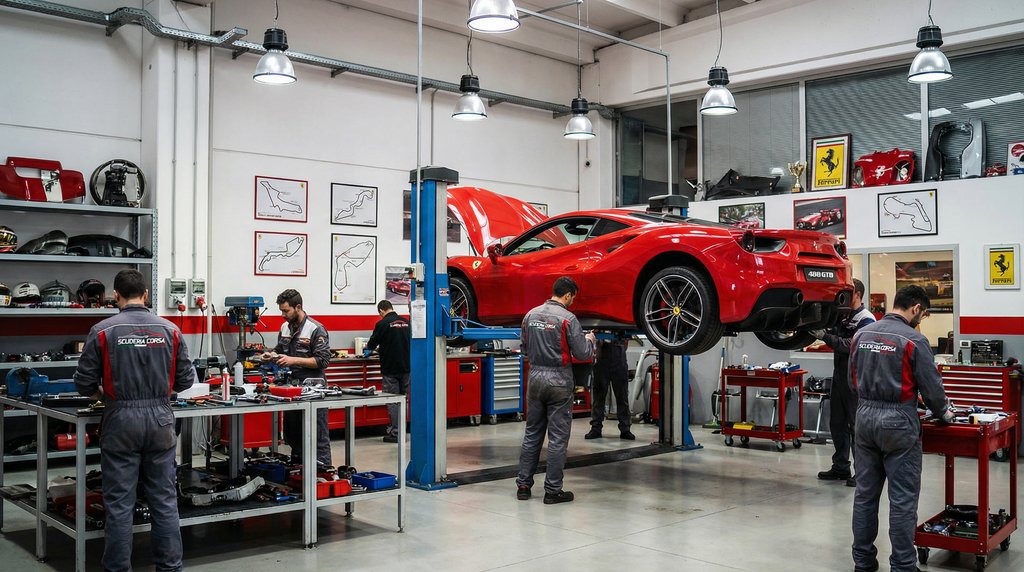 黄色仓库法拉利改装视频